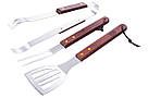 Набір для гриля Сила — 340 мм лопатка x виделка x щипці (3ед) 1 шт., фото 2