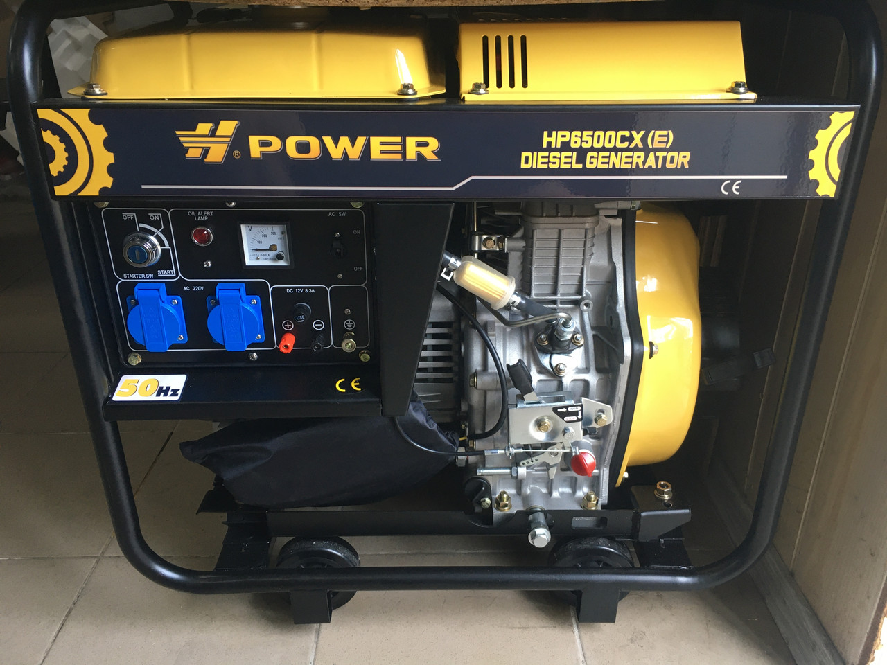 Дизельний електрогенератор 5 кВт, HP6500CXE, H-POWER
