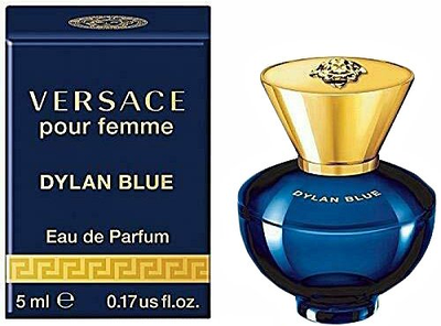 Оригінальна жіноча парфумована вода Versace Dylan Blue Pour Femme мініатюра 5ml, фруктовий аромат