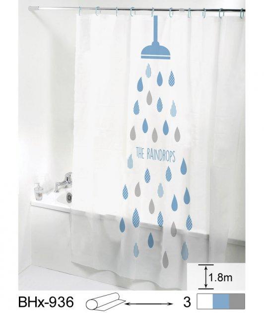 Шторка для ванної силіконова 180x180 см Shower Cortina 81004