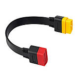 Подовжувач 36 см. OBD2-OBD2 16 pin. Адаптер підключення сканерів будь-яких сканерів, фото 4