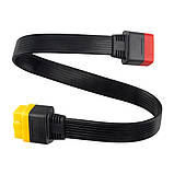 Подовжувач 36 см. OBD2-OBD2 16 pin. Адаптер підключення сканерів будь-яких сканерів, фото 3