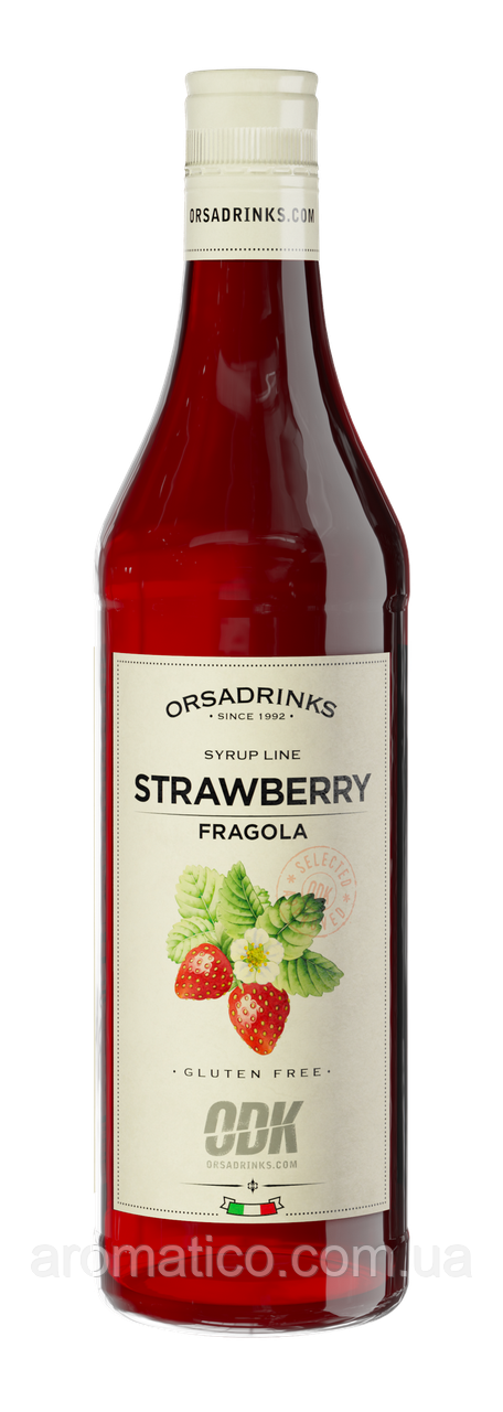 Сироп "ODK" Полуниця пласт 0,75 л