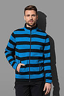 Мужская куртка Stedman (Active Striped Fleece Jacket) из трикотажной флисовой ткани