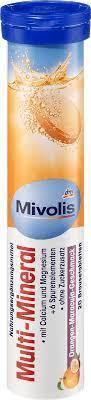 Шипучі таблетки-вітаміни Mivolis Multi-Mineral, 20 шт.