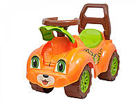 Универсальный автомобиль для прогулок ТехноК Леопард детская машинка каталка толокар с отсеком для игрушек