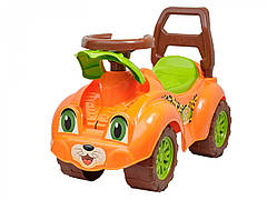 Універсальний автомобіль для прогулянок ТехноК Леопард дитяча машинка каталка толокар з відсіком для іграшок