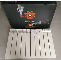 Секційний біметалічний радіатор для опалення будинку Da Vinci 500х100 (Італія) Батареї з біметалу