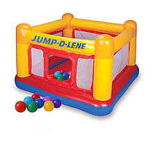 Intex надувний батут 48260-1 «Jump-O-Lene» , 174 х 174 х 112 см, з кульками 10 шт