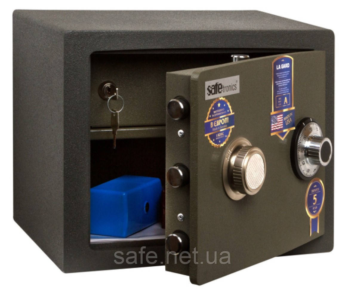 Сейф зламостійкий Safetronics NTR 22LGs (ВxШxГ:282x352x257), 1 клас, сейф від зламу, сейф для грошей