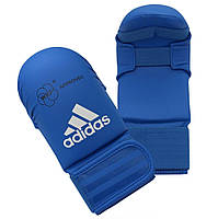 Перчатки для карате Adidas WKF (661.22) Blue без защиты большого пальца M