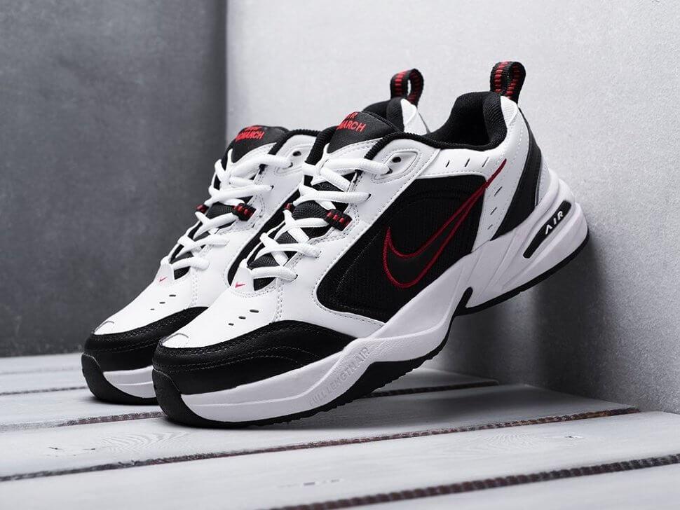 Кросівки Nike Air Monarch 4 Black White (Найк Монарх кросівки чоловічі чорно-білі)