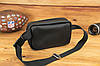 Шкіряна сумка Модель №59, натуральна шкіра Grand, колір Чорний, фото 2