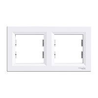 Рамка 2-постова горизонтальна Schneider Electric Asfora біла (EPH5800221)