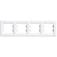 Рамка 4-постова горизонтальна Schneider Electric Asfora біла (EPH5800421)