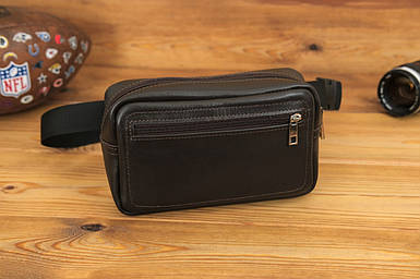 Чоловіча сумка "Модель №59" з натуральної шкіри колір Шоколад