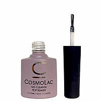 Топовое покрытие CosmoLac No cleanse top sealer для ногтей - Без липкого слоя, 7,5 мл.