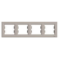 Рамка 4-постова горизонтальна Schneider Electric Asfora бронза (EPH5800469)