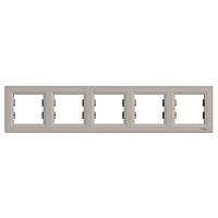 Рамка 5-постова горизонтальна Schneider Electric Asfora бронза (EPH5800569)