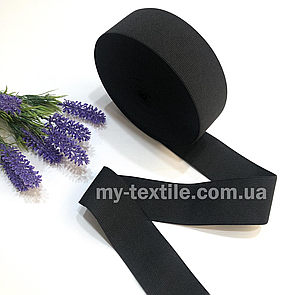 Гумка швейна 5 см чорна