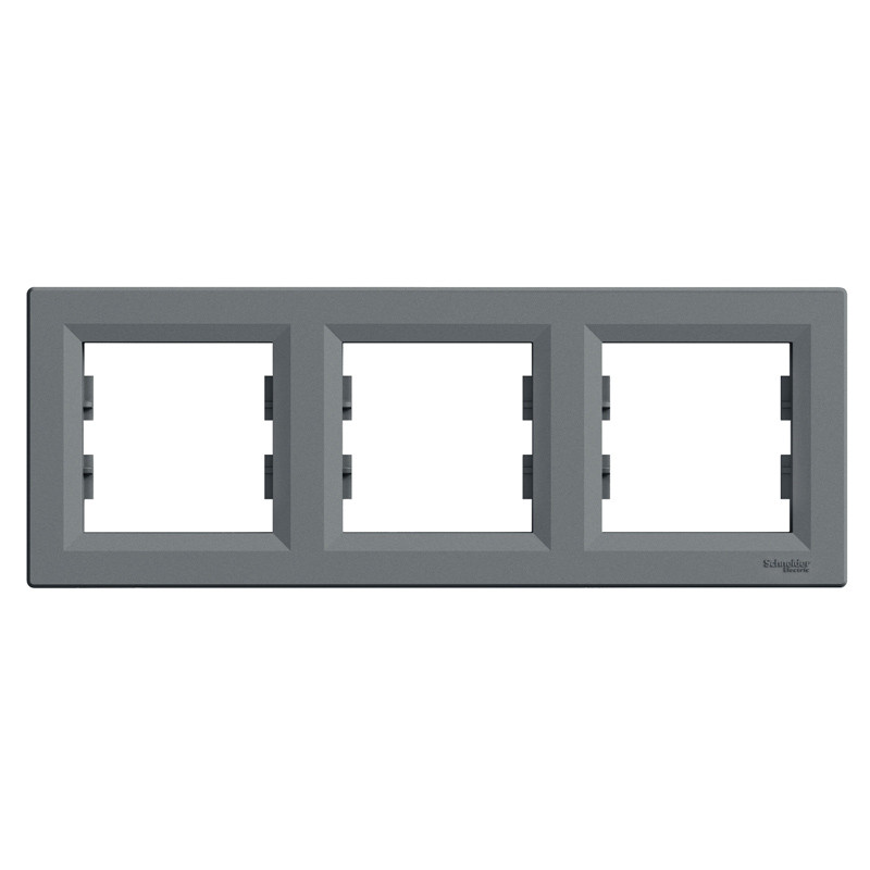 Рамка 3-постова горизонтальна Schneider Electric Asfora сталь (EPH5800362)