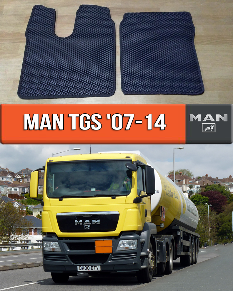 ЄВА килимки МАН ТГС 2007-2014. EVA гумові килими на MAN TGS