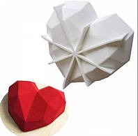 Силиконовая форма сердце оригами