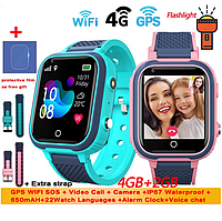 Дитячий Розумний Смарт Годинник Smart Watch Kids "Greentiger LT21" 4G, LBS, GPS, Wi-Fi, Відеодзвінок, Ліхтарик