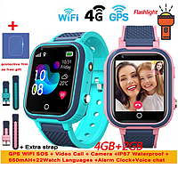 Детские Умные Смарт Часы Smart Watch Kids "Greentiger LT21" 4G, LBS, GPS, Wi-Fi, Видеозвонок, Фонарик