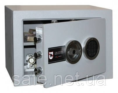 Сейф зламостійкий Griffon CLE I.30.E (ВxШxГ:310x435x324), 1 класичний сейф від зламу сейф для грошей сейф надійний