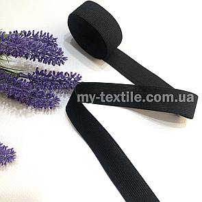 Гумка швейна чорна 2.5 см