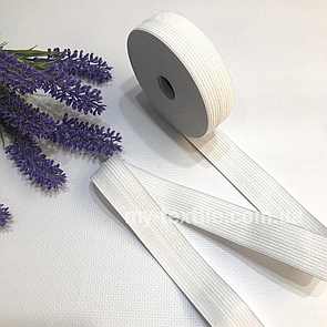 Гумка швейна біла 2.5 см