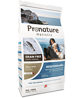 Pronature Holistic Mediterranea Сухой корм для взрослых собак мини и малых пород с лососем 0.340 кг