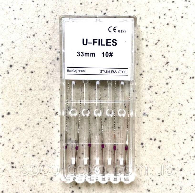У файли U-Files FlyDent 33mm 10# 6шт. Новинка!
