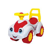 Універсальний автомобіль для прогулянок ТехноК дитяча машинка каталка толокар з відсіком для іграшок Білий