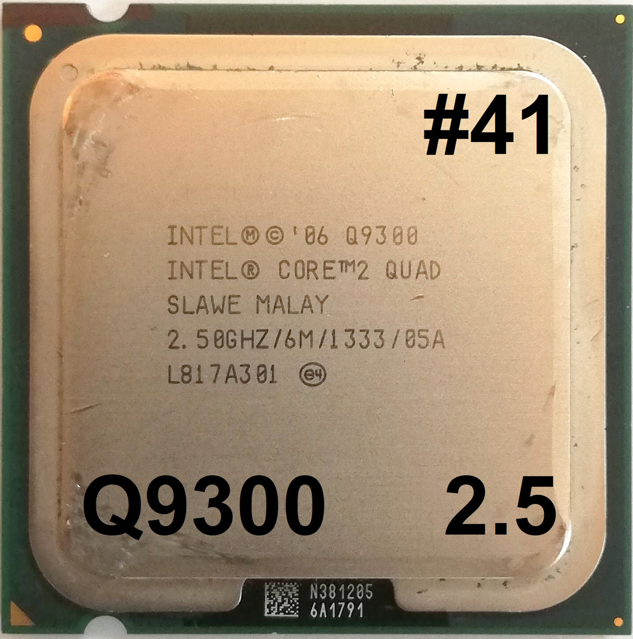 Процесор ЛОТ#41 Intel Core 2 Quad Q9300 M1 SLAWE 2.5GHz 6M Cache 1333 MHz FSB Socket 775 Б/У