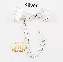 Кінцевик затискач Silver (розмір на вибір) 1 пара