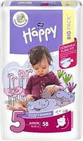 Памперсы для детей Bella Happy 5 Junior (12-25 кг) BIG PACK 58шт