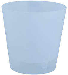 Кашпо "Деко" зі вставкою 16*15,5 см прозорий /тонований/