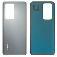 Задня панель корпусу (кришка акумулятора) для Huawei P40 Pro (ELS-NX9, ELS-N09), оригінал срібляста, Silver