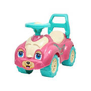 Універсальний автомобіль для прогулянок ТехноК Кішка дитяча машинка каталка толокар з відсіком для іграшок