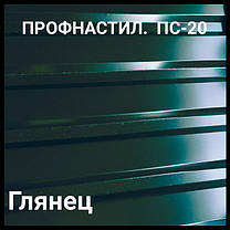 Профнастил ПС 20 0,45 мм Ral 3005 Бордовий глянець ( Китайська сталь), фото 3