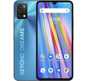 Смартфон UMIDIGI A11 3/64Gb Blue, 16+8+5/8 Мп, 8 ядер, 2sim, екран 6.53" IPS, 5150mAh
