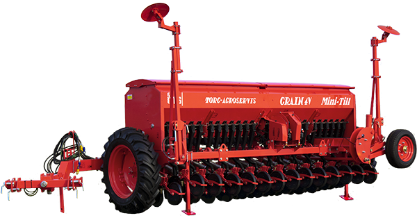 Сівалка зернова GRAIN-4V Mini-Till (СЗ-4) (мінімальний обробіток -120 кг) варіаторна зернотукова універсальна для рядкового посіву