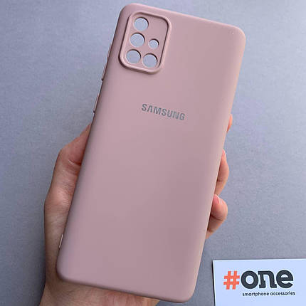Чохол для Samsung Galaxy A71 з мікрофіброю з захистом для камери чохол на телефон самсунг а71 бежевий CMR, фото 1