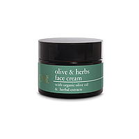 Зволожуючий і живильний крем для обличчя з органічним маслом листя оліві Olive Herbs Cream Yellow Rose, 50 мл
