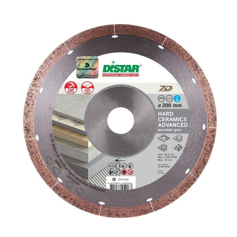 Алмазний відрізний диск Distar Hard Ceramics Advanced 7D 250x1,5x10x25,4 мм