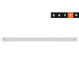 Вентиляційна решітка для каміна SAVEN Loft 60х1000 біла, фото 2