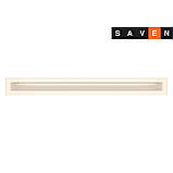 Вентиляційна решітка для каміна SAVEN Loft 60х400 кремова, фото 2