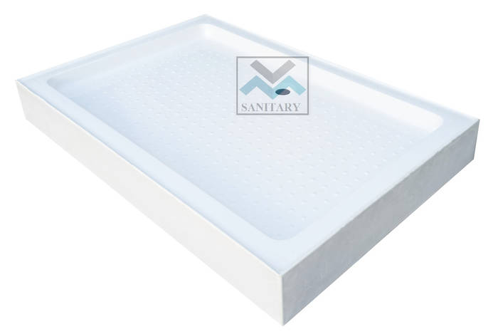 Душовий піддон 120x80х15см прямокутний акриловий піддон для душу ...